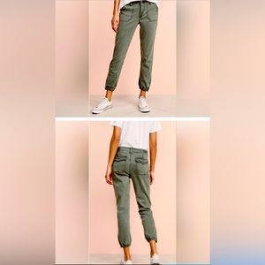 PAIGE Jeans Mayslie Joggers in Vintage Ivy Green Women's Sz 27